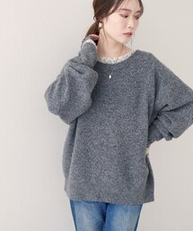 【WEB限定】クルーネックニットプルオーバー