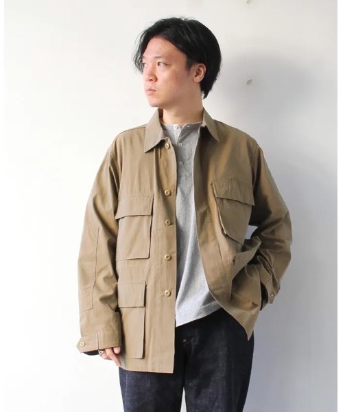 A VONTADE（アボンタージ）の「【A VONTADE】ア ボンタージ/ B.D.U. Jacket  -Modify-（ミリタリージャケット・メンズ・オリーブ/ブラック/ベージュ・MEDIUM/X-LARGE/LARGE）」の3枚目の写真
