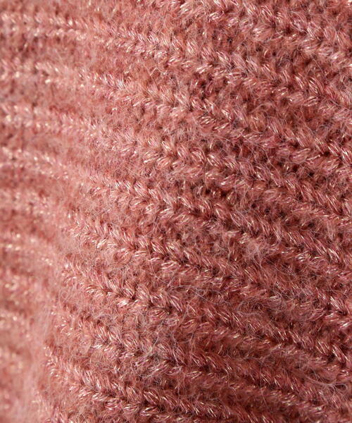 PROPORTION BODY DRESSING（プロポーションボディドレッシング）の「ウールブレンドスタンドカラー畔ニット / 1215270124（ニット/セーター・レディース・ピンク/ベージュ/グレー・FREE）」の4枚目の写真