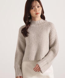 PROPORTION BODY DRESSING | ウールブレンドスタンドカラー畔ニット / 1215270124(ニット/セーター)