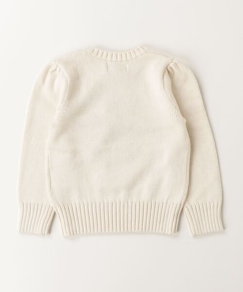 未使用 ポロラルフローレン刺繍 ニット セーター ホワイト S Polo ベア クルーネック セーター（ニット/セーター）｜POLO RALPH