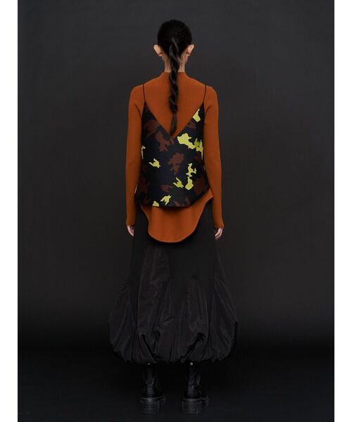 UN3D.（アンスリード）の「MIX CAMOUFLA CAMISOLE / ミックスカモフラキャミソール（キャミソール・レディース・ブラック/ホワイト・FREE）」の5枚目の写真