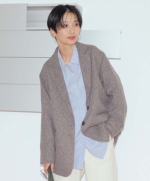起毛テーラードジャケット