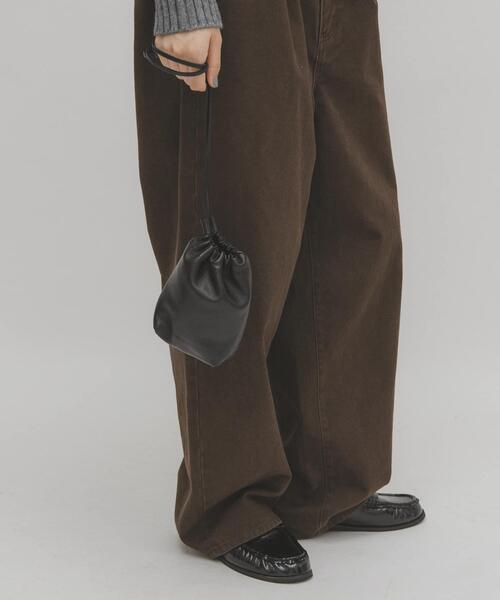 KBF（ケイビーエフ）の「マイクロポーチBAG（ショルダーバッグ・レディース・ブラック/ブラウン・ONE）」の9枚目の写真