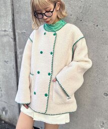 HELLO.SANFRANCISCO（ハローサンフランシスコ）の「【HELLO.SANFRANCISCO/ハローサンフランシスコ】ハマグリステッチボアジャケット（その他アウター）」