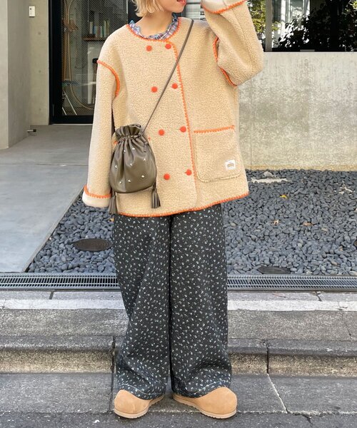 ジャケット・アウター hellow HELLO.SANFRANCISCO/ハローサンフランシスコ】ハマグリステッチボア