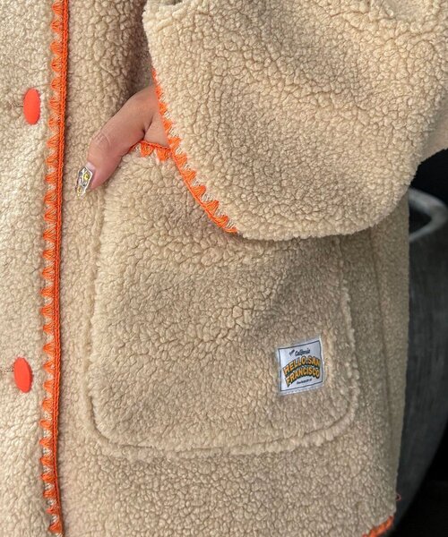 HELLO.SANFRANCISCO/ハローサンフランシスコ】ハマグリステッチボア