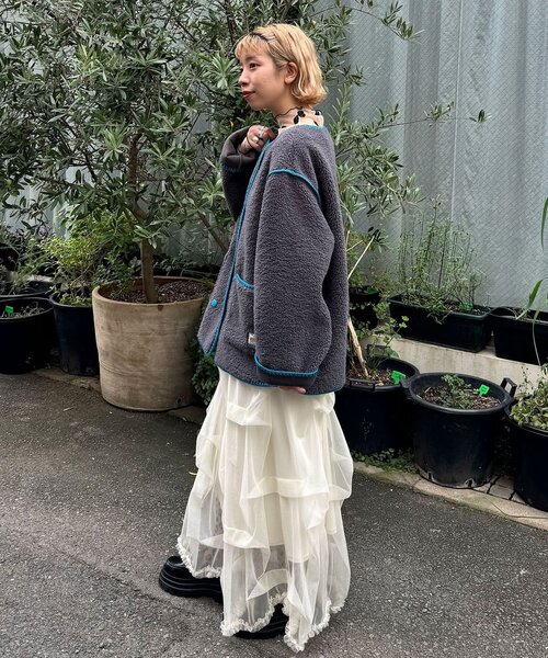 ジャケット・アウター hellow HELLO.SANFRANCISCO/ハローサンフランシスコ】ハマグリステッチボア