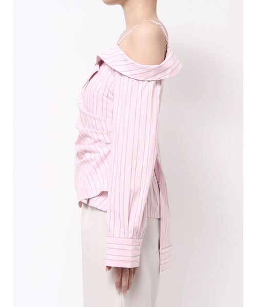 MERCURYDUO(マーキュリーデュオ)の「アシメツイストシャツ(シャツ/ブラウス・レディース・ベビーピンク/ライトブルー/イエロー・FREE)」の11枚目の写真