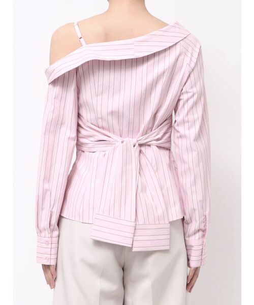 MERCURYDUO(マーキュリーデュオ)の「アシメツイストシャツ(シャツ/ブラウス・レディース・ベビーピンク/ライトブルー/イエロー・FREE)」の12枚目の写真