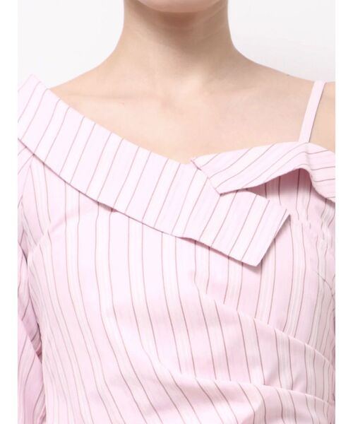 MERCURYDUO(マーキュリーデュオ)の「アシメツイストシャツ(シャツ/ブラウス・レディース・ベビーピンク/ライトブルー/イエロー・FREE)」の13枚目の写真