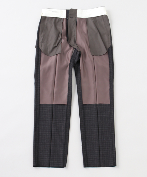 Couture d'adam（クチュールドアダム）の「COUTURE D’ADAM (クチュール ド アダム) 別注 Trousers(Kasuri)（スラックス・メンズ・チャコールグレー・40/42）」の7枚目の写真