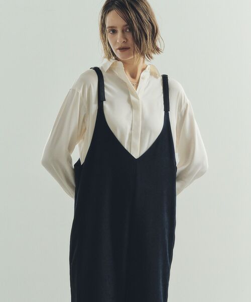 Editt by YECCA VECCA（エディットバイイェッカヴェッカ）の「サイドラインサロペット（サロペット/オーバーオール・レディース・カーキ/ブルーグリーン/ネイビー・FREE）」の12枚目の写真