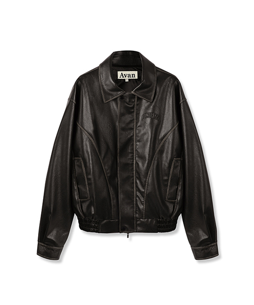 AVANDRESS(アバンドレス )の「Bronze Grain Jacket BLACK(ライダースジャケット・レディース・ブラック・MEDIUM/LARGE)」の1枚目の写真