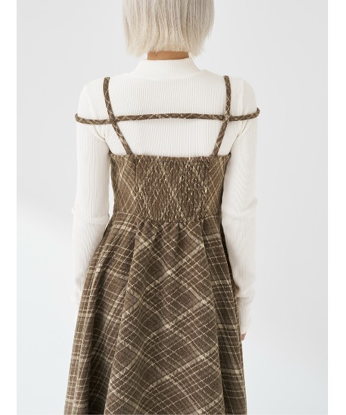 Darich レイヤードチェックイレヘムミデイワンピース レイヤードチェックイレヘムミディワンピース – Darich (ダーリッチ)