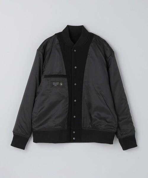 SHIPS Colors（シップス カラーズ）の「SHIPS Colors:ウール ミックス スタジアム ブルゾン ブラック（ブルゾン・メンズ・ブラック・MEDIUM/LARGE/X-LARGE）」の19枚目の写真