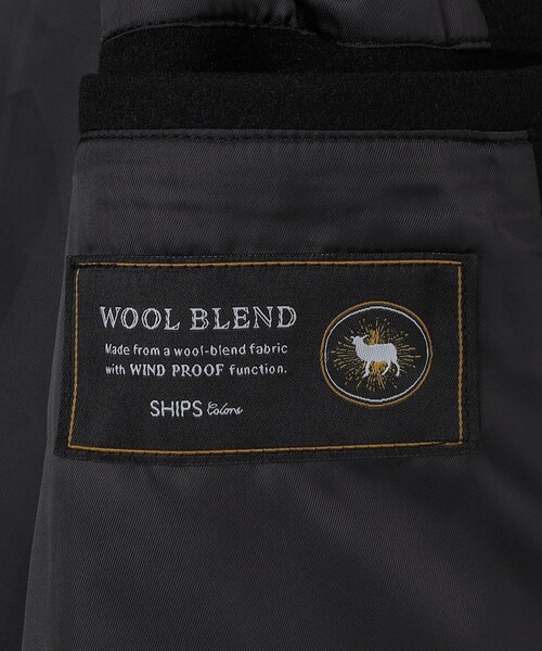 SHIPS Colors（シップス カラーズ）の「SHIPS Colors:ウール ミックス スタジアム ブルゾン ブラック（ブルゾン・メンズ・ブラック・MEDIUM/LARGE/X-LARGE）」の13枚目の写真