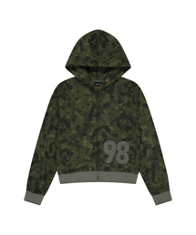 AKM CROS2 Zip-Up Hoodie (Khaki)（パーカー）｜AAKAM（アーカム）の