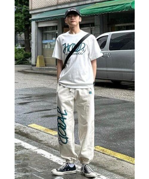 HOODHOOD(フッドフッド)の「シグニチャーロゴスウェットパンツアイボリー(スウェットパンツ・メンズ・その他・LARGE/X-LARGE/MEDIUM)」の9枚目の写真