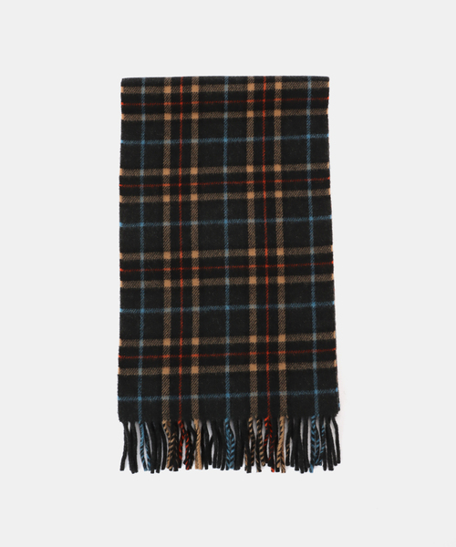 GANNI / ガニー Double Face Wool Check Scarf