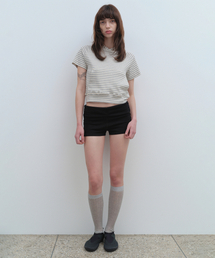 MILLO WOMEN（ミロウーマン）の「ジャージマイクロショーツ[ブラック]（その他パンツ）」