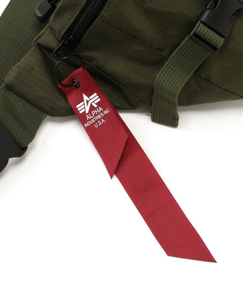 Alpha Industries（アルファインダストリーズ）の「Alpha Industries/アルファインダストリーズ/Combat Waistbag/コンバット ウエスト バッグ（ボディバッグ/ウエストポーチ・メンズ・ブラック/オリーブ系・F）」の10枚目の写真