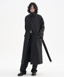 TRIP LE SENS（トリップ ル センス）の「カラー ネック ベルト オーバー コート_ブラック（トレンチコート）」