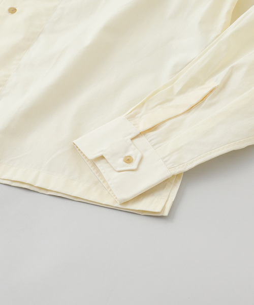 エディフィス（EDIFICE）/fursac (フルサック)  Ivory cotton high collar shirt セール】fursac (フルサック) Ivory cotton high collar shirt（シャツ