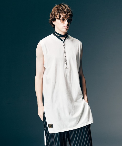 glamb（グラム）の「Blow Tank Top / ブロウタンクトップ（タンクトップ・メンズ・ホワイト/ブラック・S/M/L）」の2枚目の写真