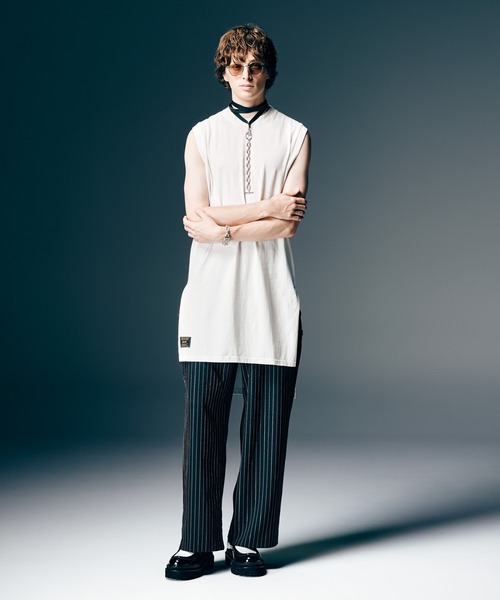 glamb（グラム）の「Blow Tank Top / ブロウタンクトップ（タンクトップ・メンズ・ホワイト/ブラック・S/M/L）」の7枚目の写真