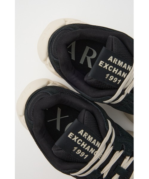 ARMANI EXCHANGE（アルマーニエクスチェンジ）の「AXロゴ チャンキーソール レースアップスニーカー（スニーカー・レディース・グレー/ブラック・7/6/5）」の11枚目の写真
