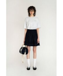 ノマサテンスカート_ネイビー
