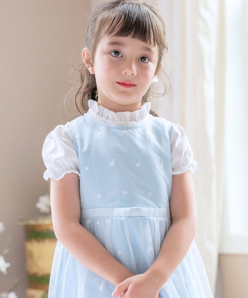 Catherine Cottage（キャサリンコテージ）の「カットソーブラウス　半袖（シャツ/ブラウス・キッズ・ホワイト系1/ホワイト系2・120/110/160/150/130/140）」の2枚目の写真