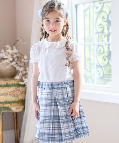 Catherine Cottage（キャサリンコテージ）の「カットソーブラウス　半袖（シャツ/ブラウス・キッズ・ホワイト系1/ホワイト系2・120/110/160/150/130/140）」の9枚目の写真