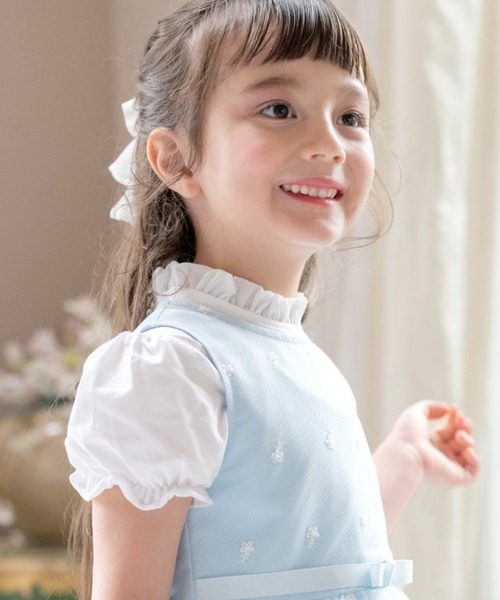 Catherine Cottage（キャサリンコテージ）の「カットソーブラウス　半袖（シャツ/ブラウス・キッズ・ホワイト系1/ホワイト系2・120/110/160/150/130/140）」の4枚目の写真