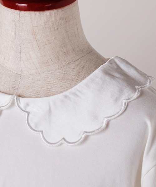 Catherine Cottage（キャサリンコテージ）の「カットソーブラウス　半袖（シャツ/ブラウス・キッズ・ホワイト系1/ホワイト系2・120/110/160/150/130/140）」の5枚目の写真