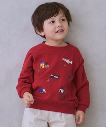 petit main | 働く車刺しゅうトレーナー(スウェット)