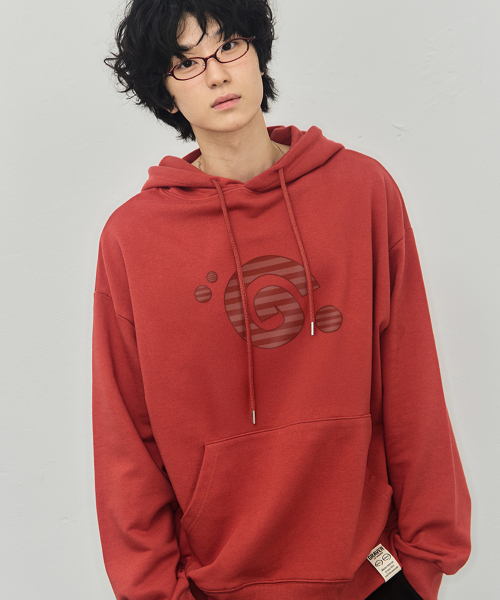 GRAVER（グレーバー）の「[ユニセックス]Gシンボルストライプフードパーカー_3カラー（パーカー・レディース・ブラック/ライトグレー/ワインレッド・SMALL/MEDIUM/LARGE）」の6枚目の写真
