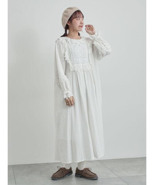 WEB限定 Sサイズ】ドビーバテンレースワンピース（ワンピース