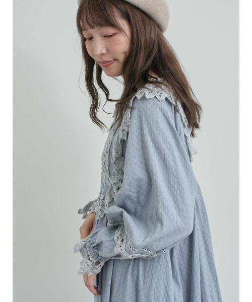 WEB限定 Sサイズ】ドビーバテンレースワンピース（ワンピース