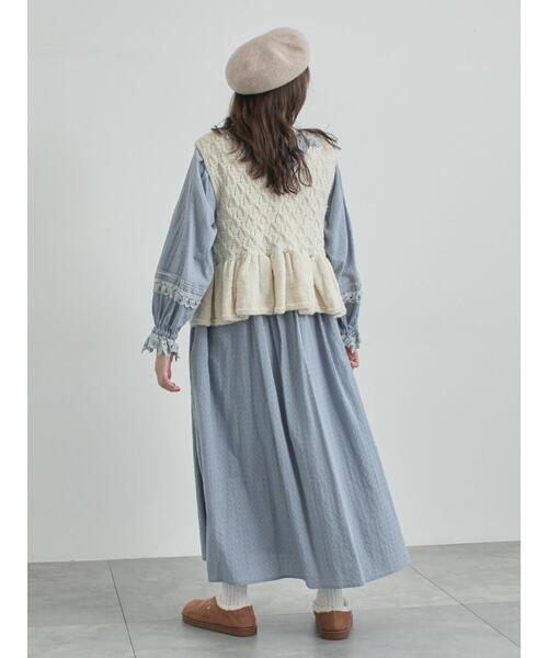 WEB限定 Sサイズ】ドビーバテンレースワンピース（ワンピース