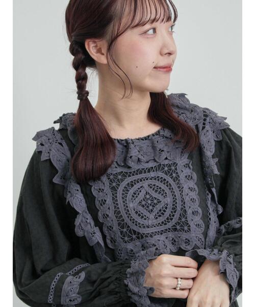 WEB限定 Sサイズ】ドビーバテンレースワンピース（ワンピース