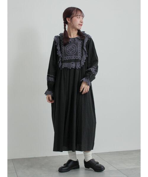 WEB限定 Sサイズ】ドビーバテンレースワンピース（ワンピース