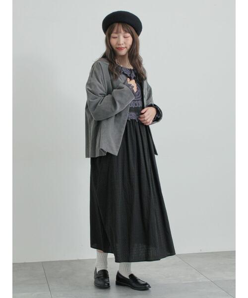 セール】【WEB限定 Sサイズ】ドビーバテンレースワンピース