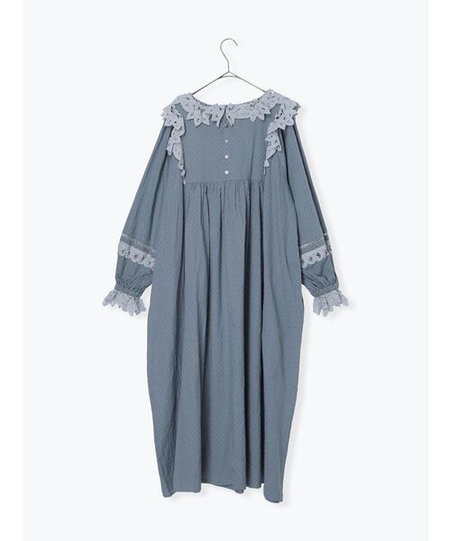 セール】【WEB限定 Sサイズ】ドビーバテンレースワンピース