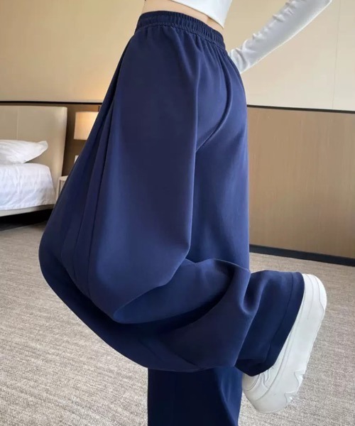 VIBGYOR（ヴィブジョー）の「【EIZZ/アイズ】ルーズフィットドローストリング スウェットパンツ（スウェットパンツ・レディース・グレー/ブラック/ネイビー・FREE）」の9枚目の写真