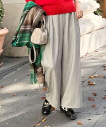 MICO COULIER | ストライプタックパンツ(その他パンツ)