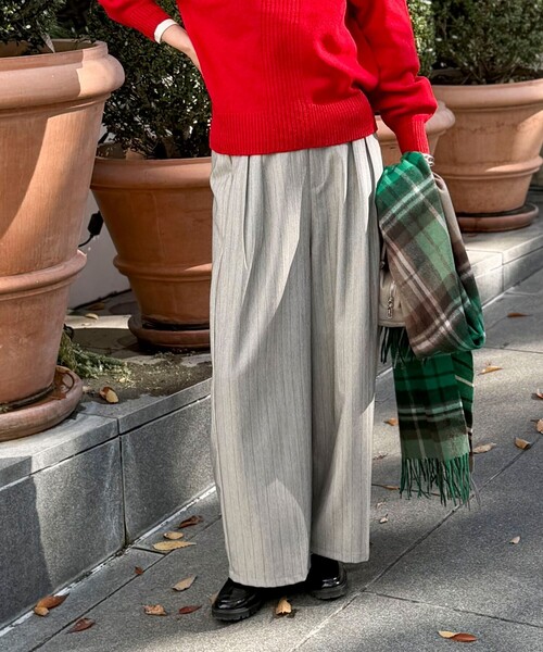 セール】ストライプタックパンツ（その他パンツ）｜MICO COULIER