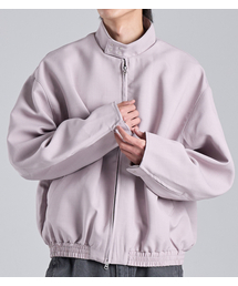 BUTTON SEOUL（ボタンソウル）の「Neck Button Point Biker Jacket (Lavender)（ライダースジャケット・メンズ）」