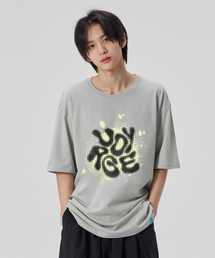 [ボイジ]コットンルーズフィット半袖Tシャツ_ダスティミント